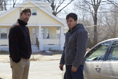 Kyle Chandler and Casey Affleck in "Manchester by the Sea"