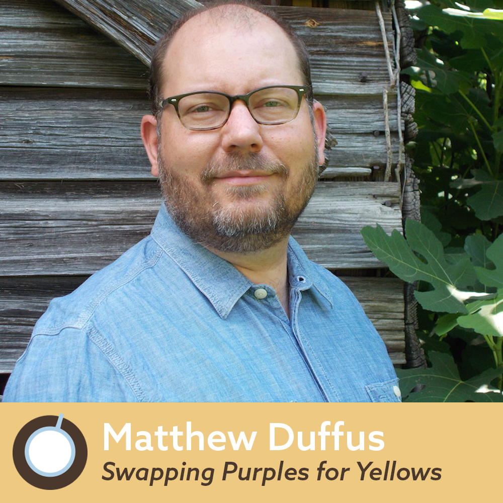 Matthew Duffus, Author of Swapping Purples for Yellows