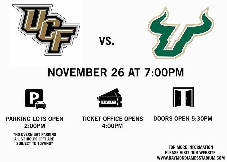 Know before you go to UCF vs. USF