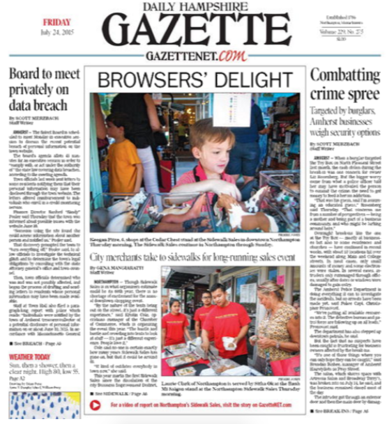 Daily Hampshire Gazette 2014