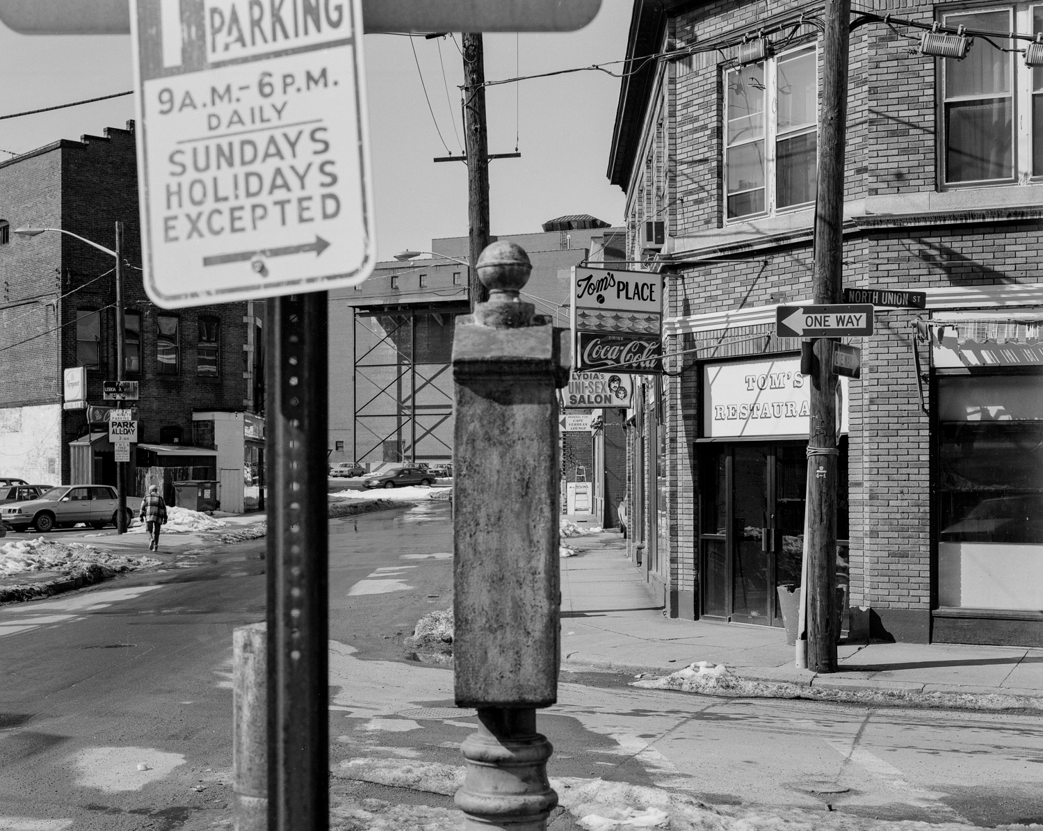 At Summer St. and North Union, downtown Pawtucket, 1994