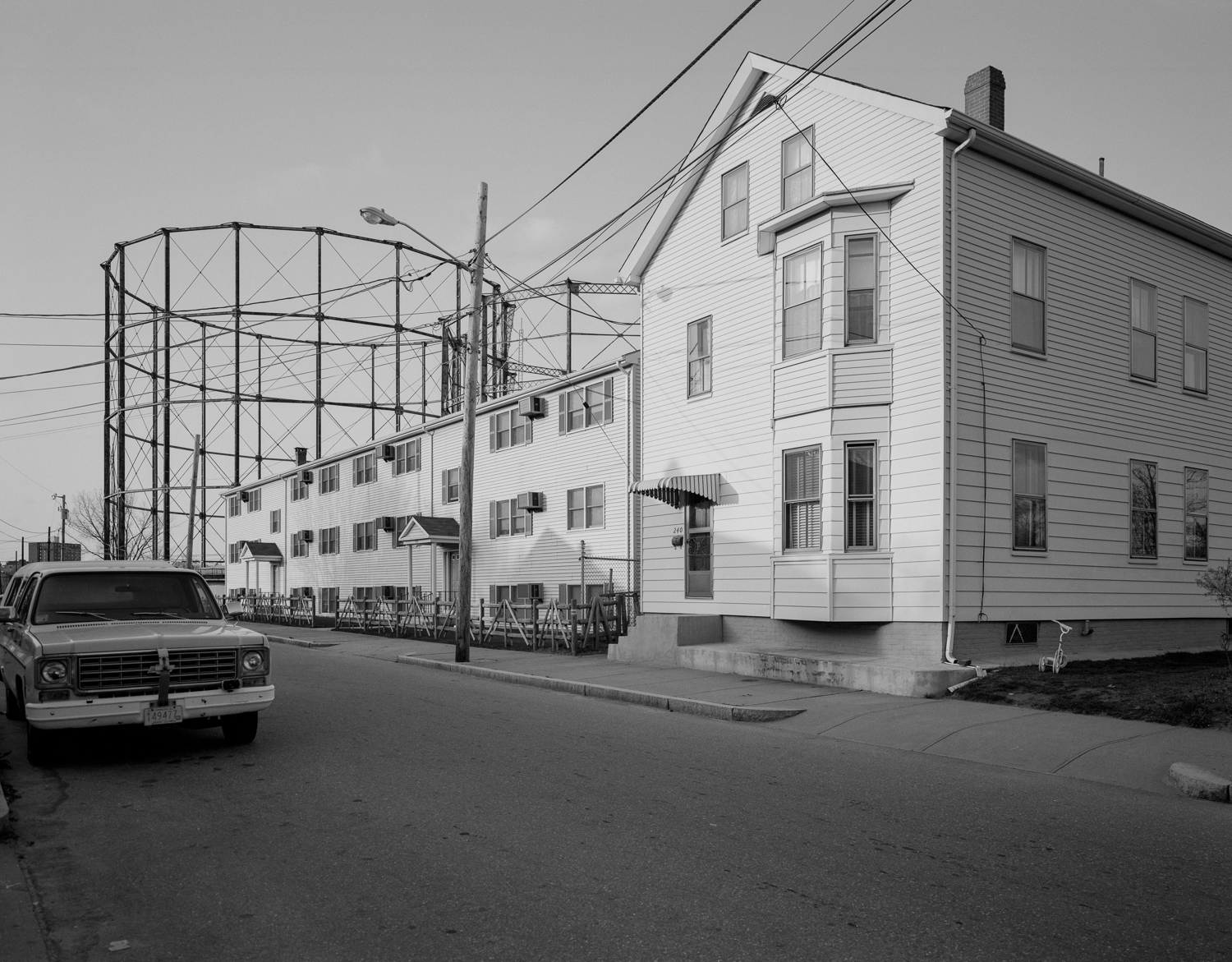 Gas Holder and Apartments, Pawtucket, 1992.