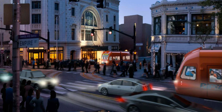 To the streetcar and beyond