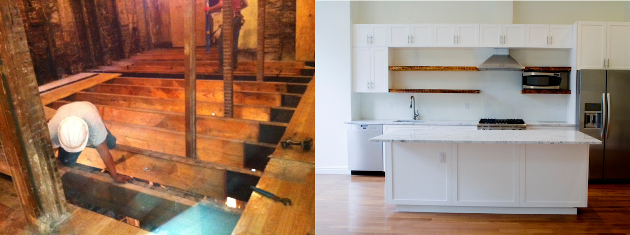 Gut Renovation of Historic 4-Floor Building: This project was a gut renovation of a landmark, historic four-floor building. We replaced all the existing plumbing, HVAC, and electrical systems throughout the building. New flooring was installed throughout the four-story unit. We did landscaping, including the creation of a backyard. We implemented energy-efficient systems and retrofitted the space to be energy compliant. Energy-efficient appliances were installed throughout. Click on the photo for a full gallery of images.