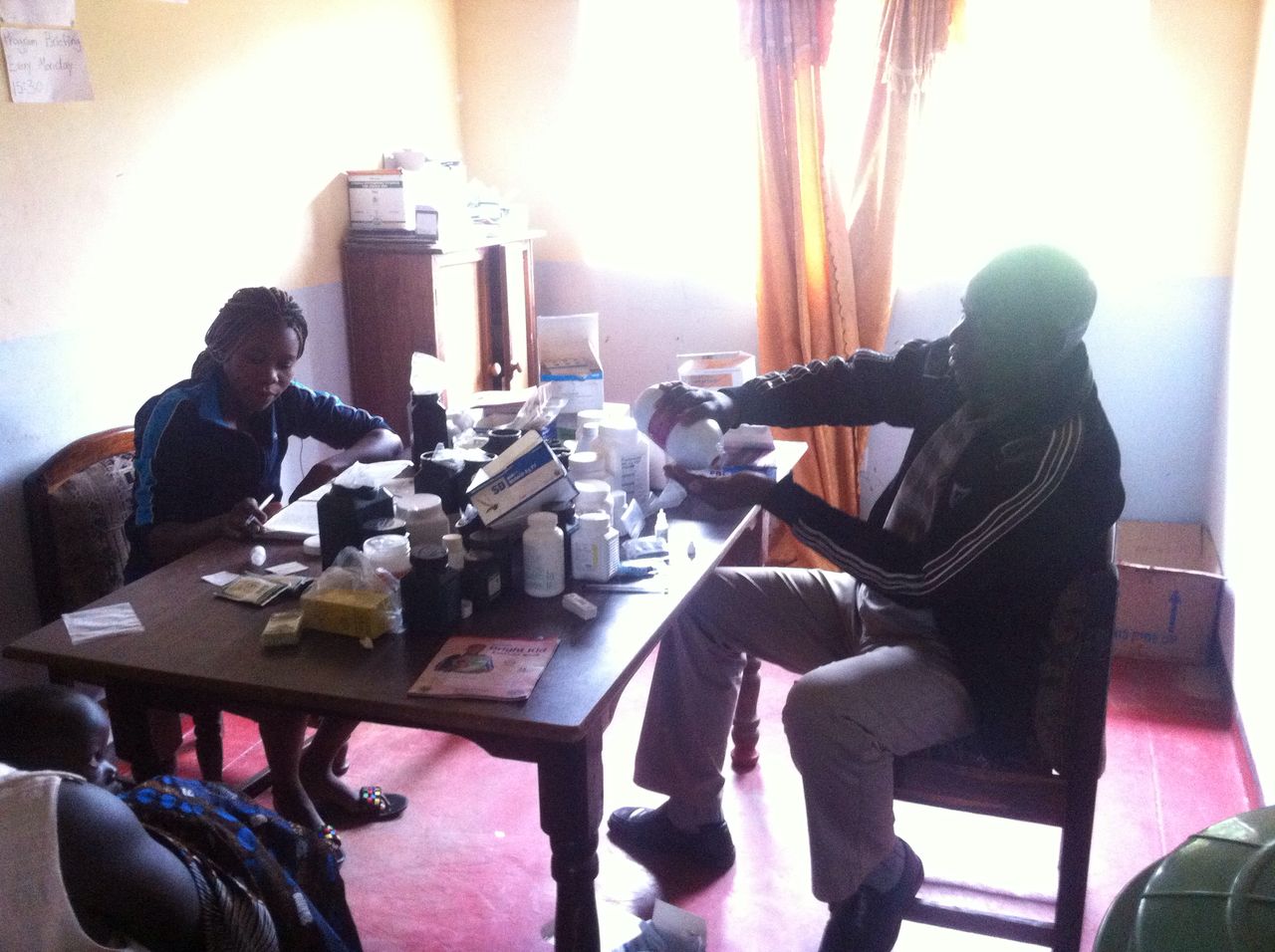 This is the support staff.... organizing the clinics medicine, files, equipment, etc. 
