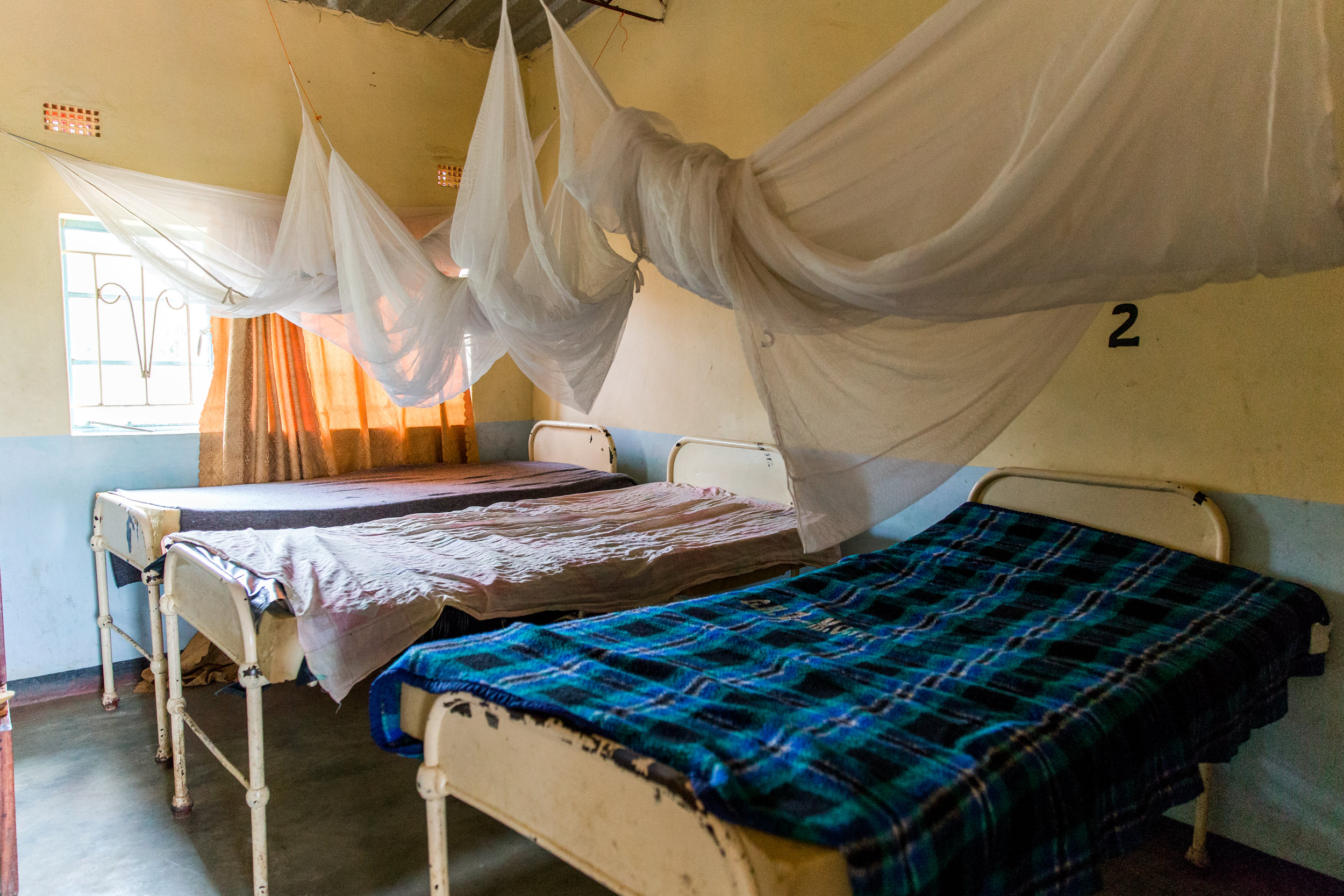 If you were a patient of the clinic, this is where you would sleep. 