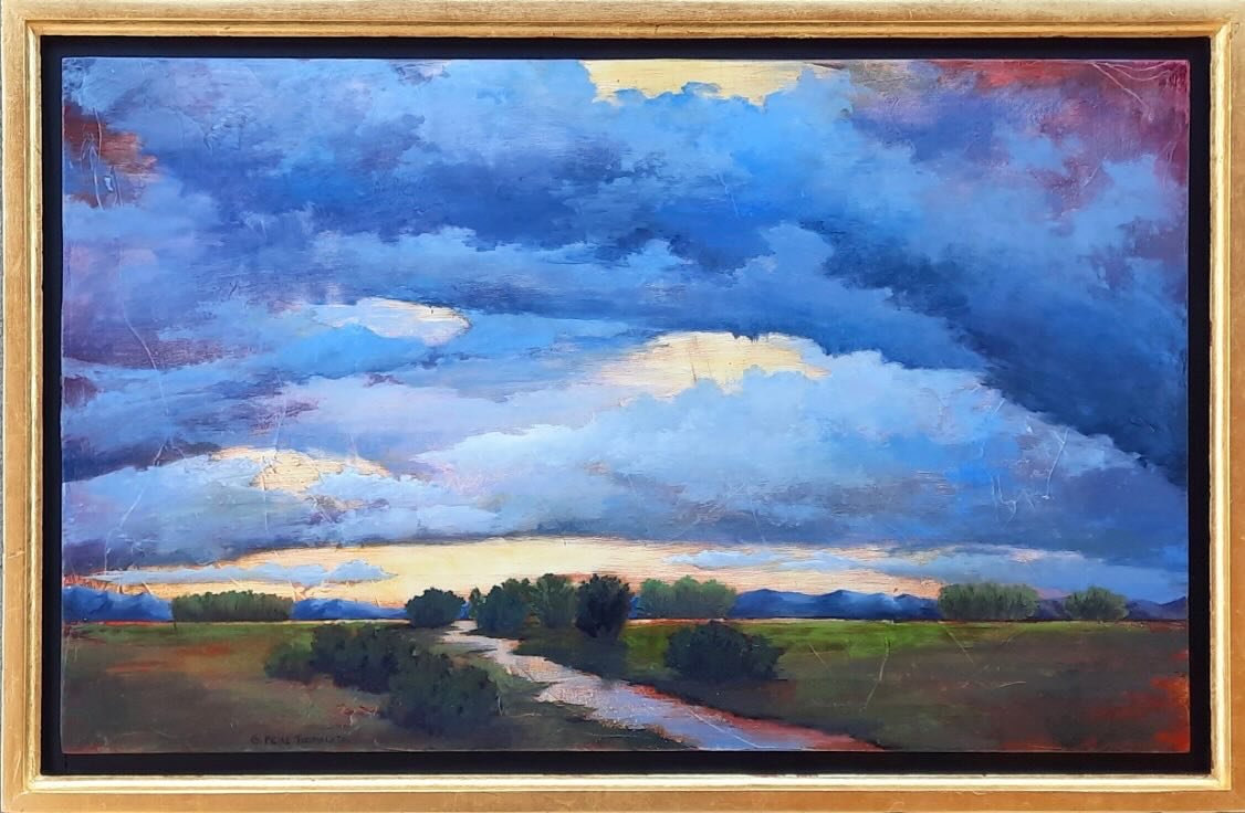 &ldquo;Having your head in the clouds, even for just a few minutes each day, is good for your mind, good for your body, and good for your soul.&rdquo;

- Gavin Pretor-Pinney

Look Home / 17.25 x 26.25&rdquo; / oil on wood
Available 

#landscapepainti