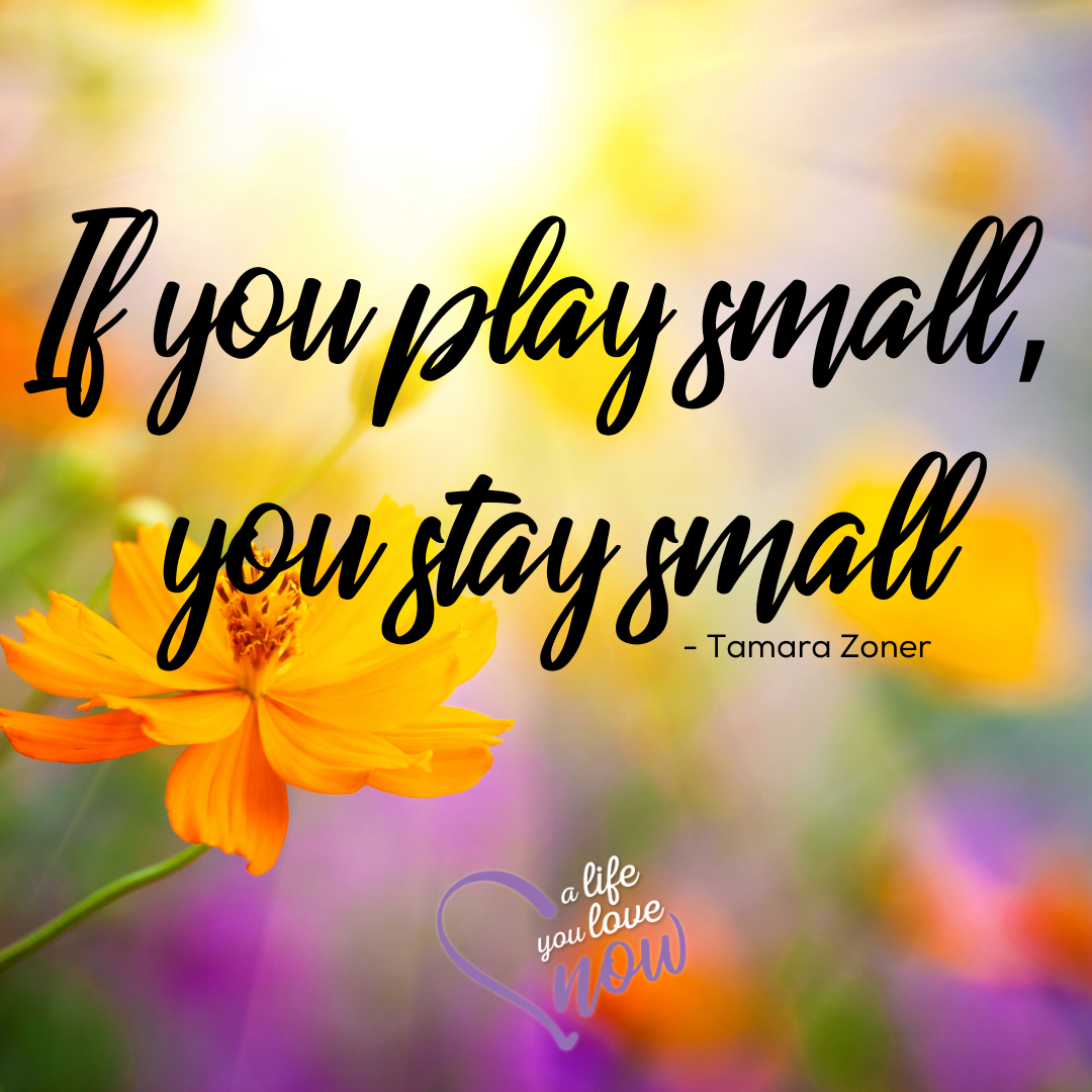 When You Play Small, You Stay Small