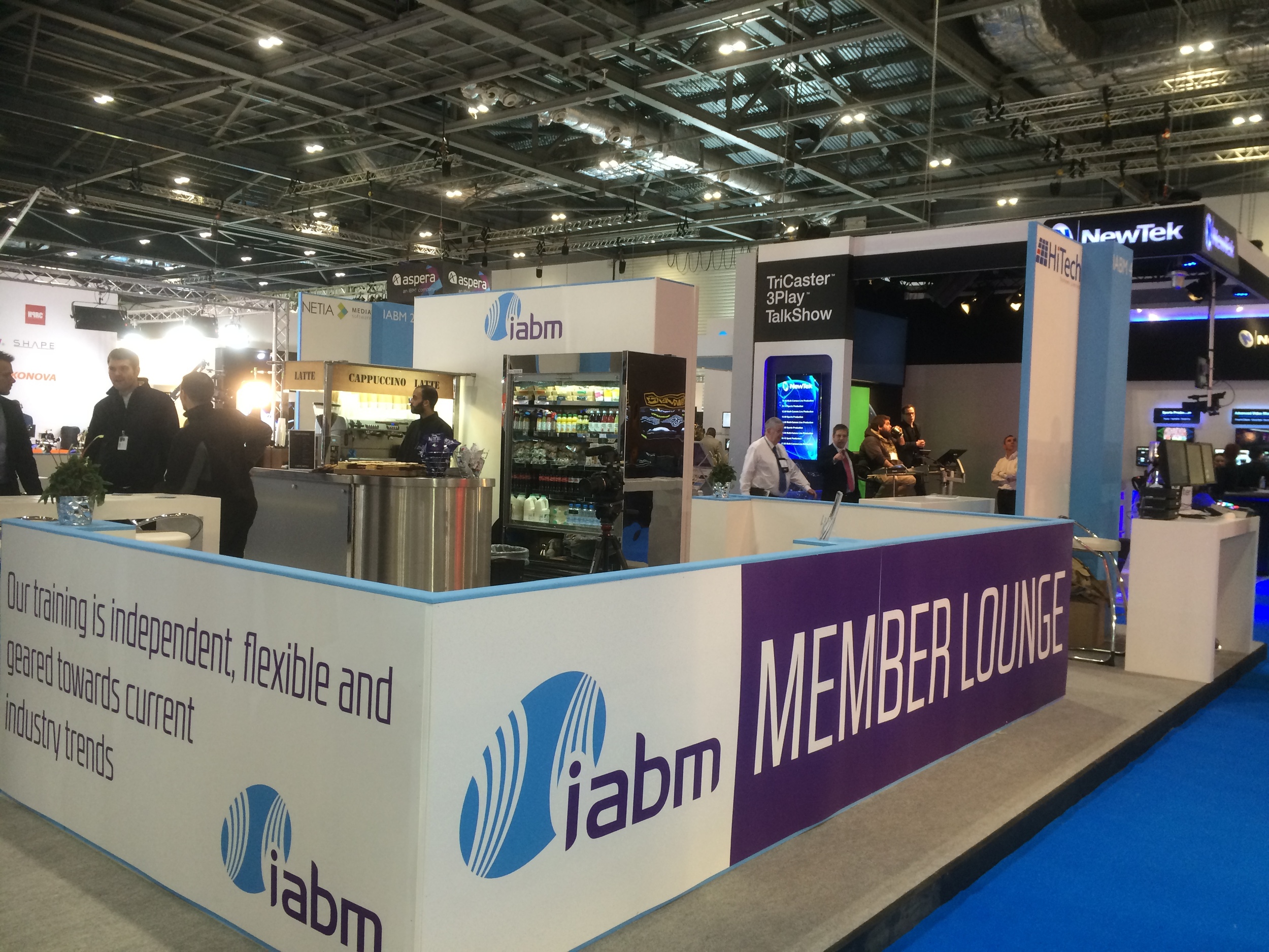 The IABM Pavilion and Member Lounge