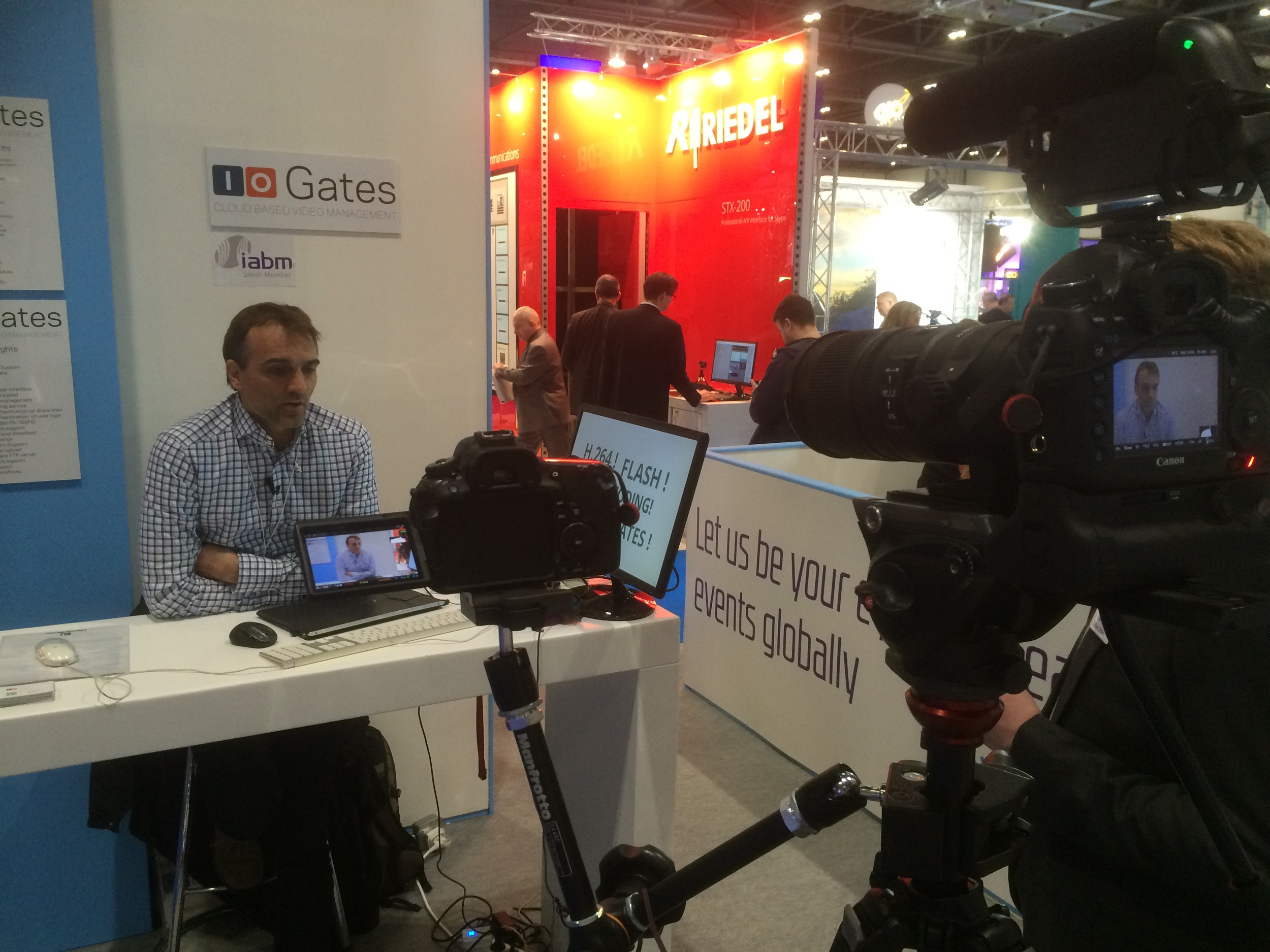 Jesper from ioGates talks to IABM TV about their BVE show experience and benefits of being a member