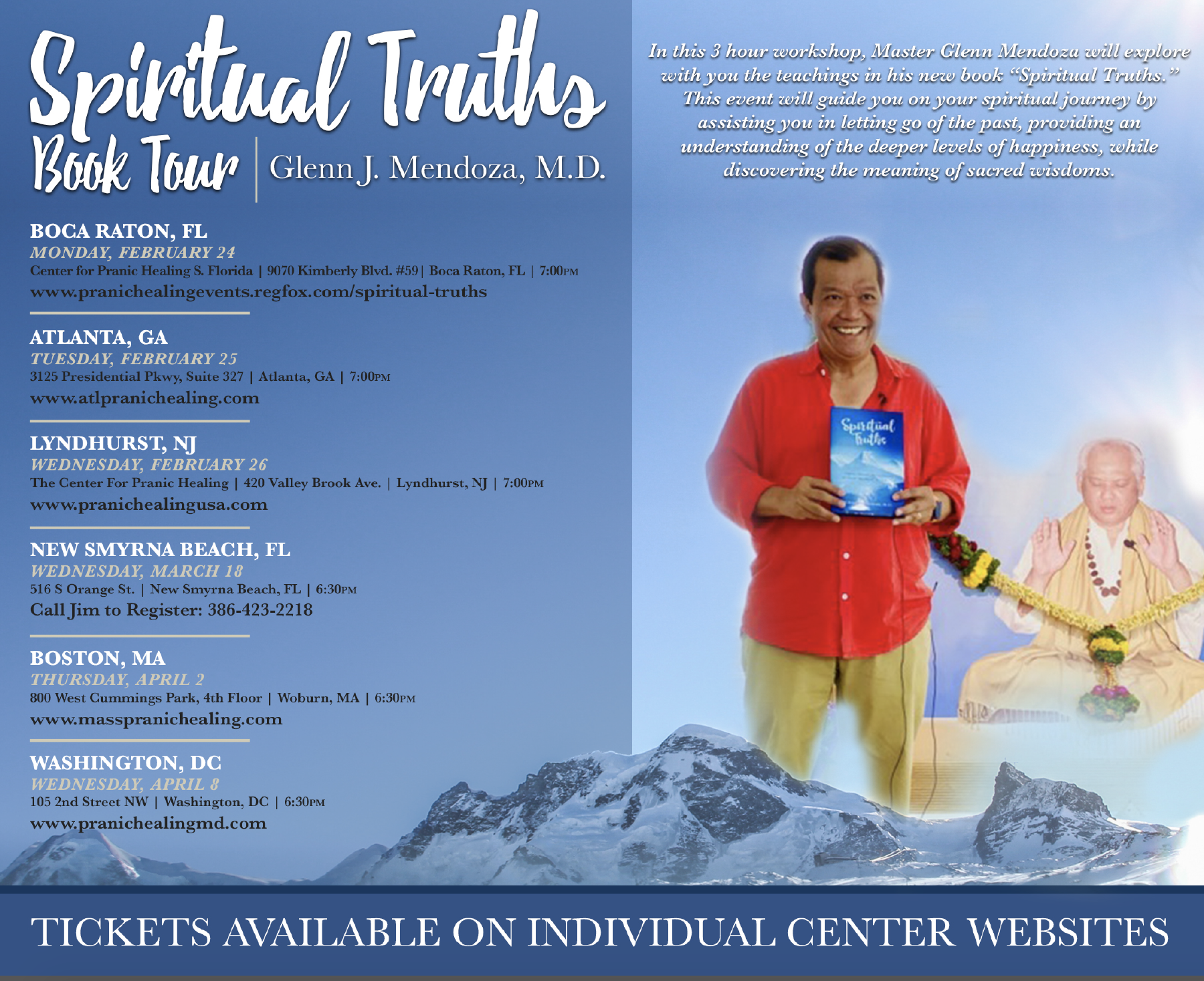 Master Glenn's Spiritual Truths Book Tour - "The Quest for Soul Realization"