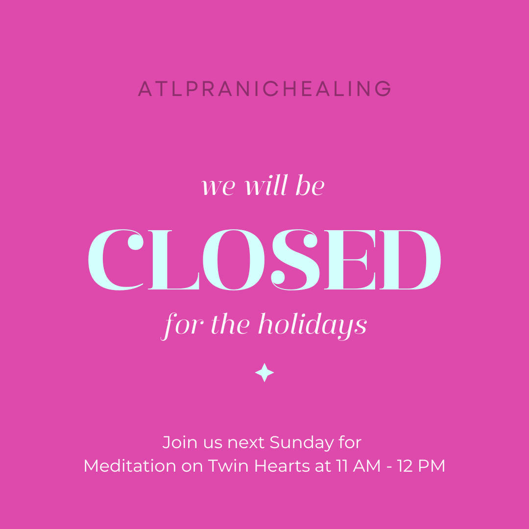 [Closed Today] Meditation on Twin Hearts resumes next Sunday