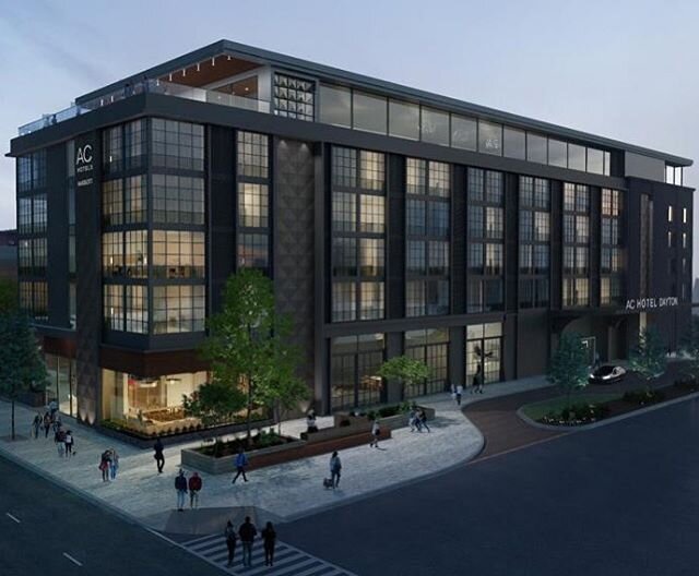 Breaking ground soon! Excited to get underway with another @achotels in @downtowndayton - overlooking @dragonsbaseball ballpark 
The new hotel will be six stories and will be almost 90,000 square feet, offering a lounge, media library, fitness center