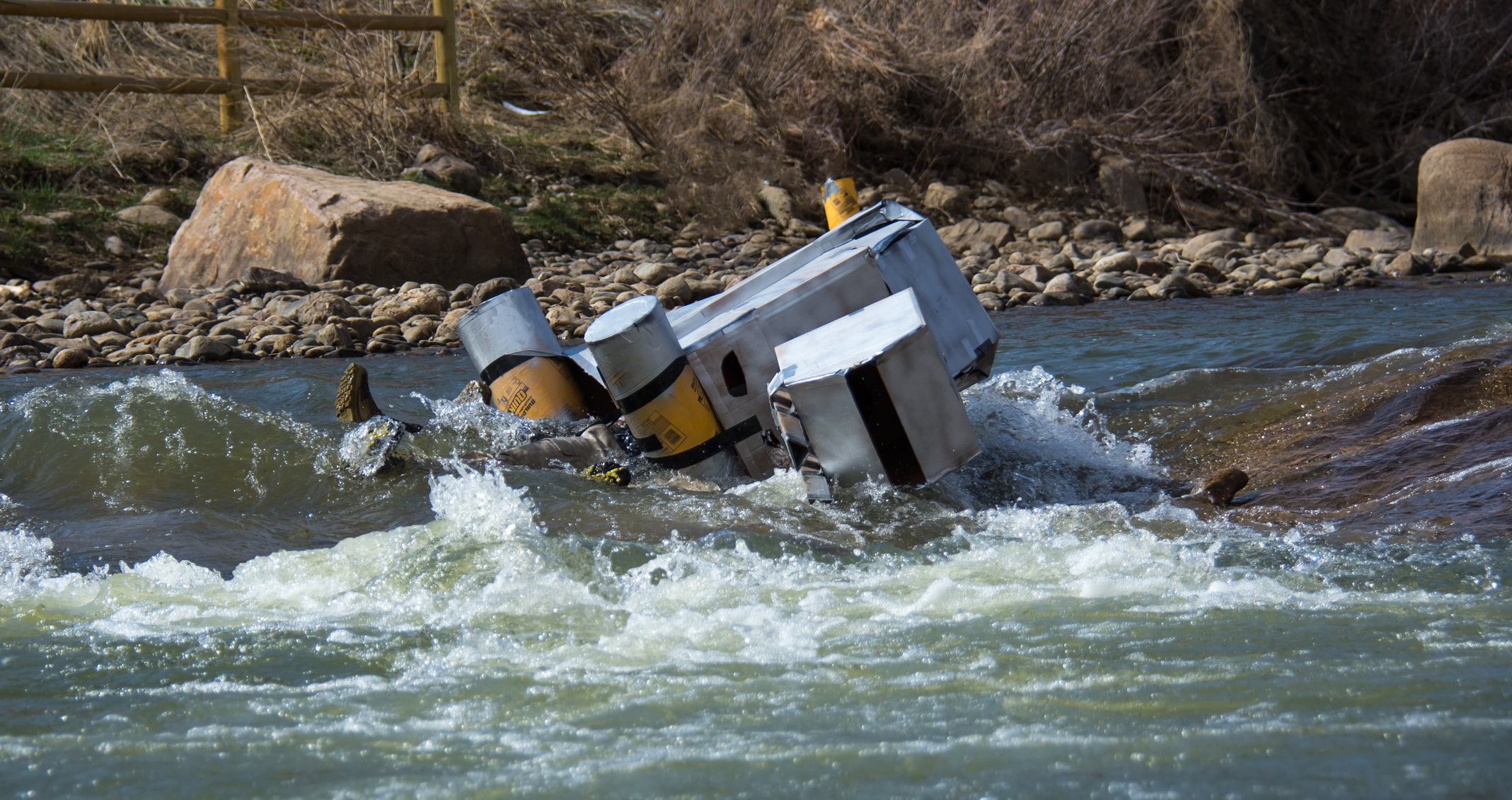 Down Goes the Imperial Walker in the Rapids