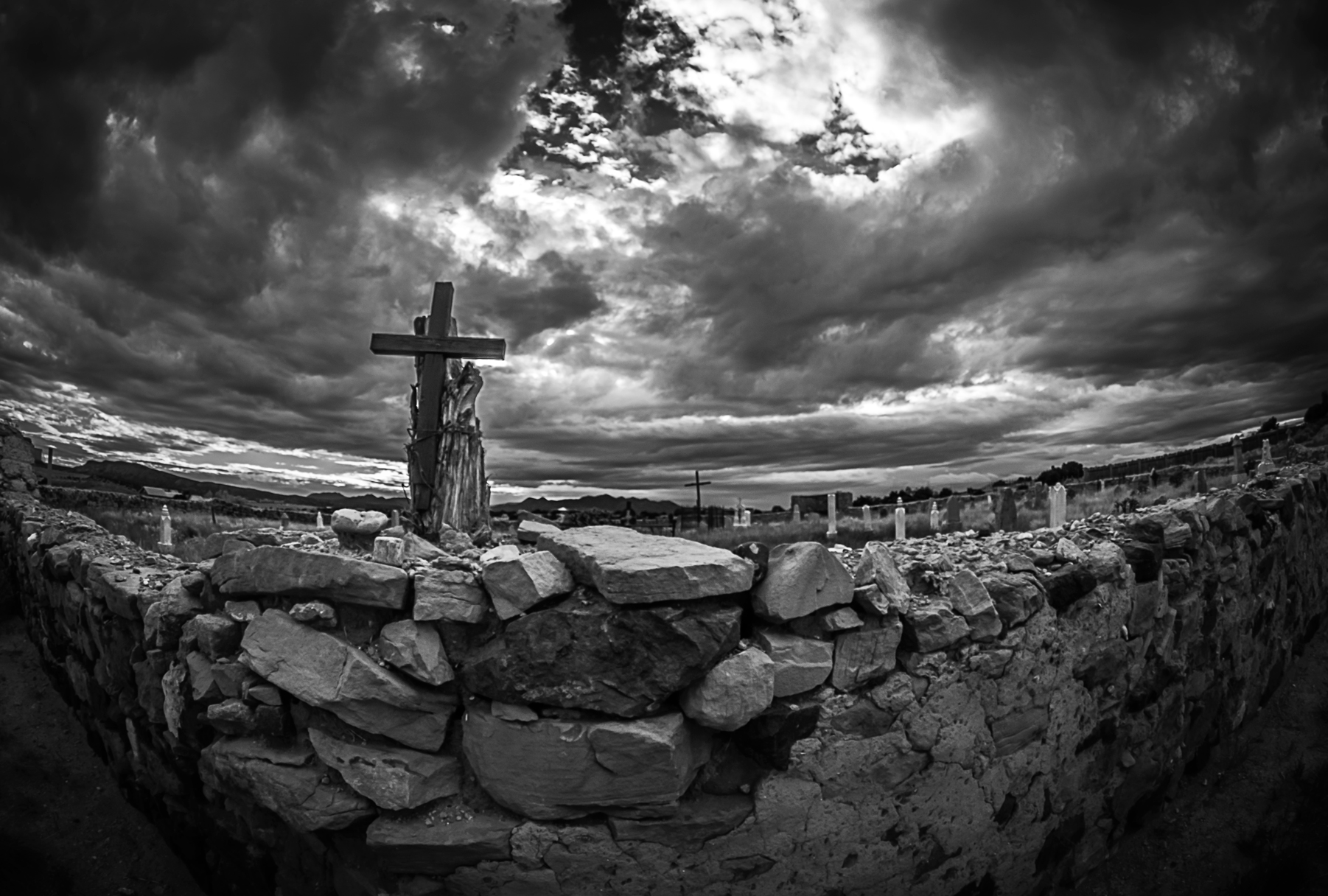 Pueblo Cross and the Storm