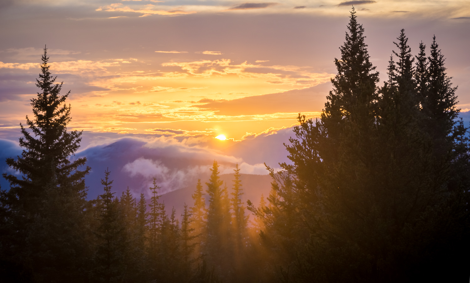 Sunset At Cordova Pass