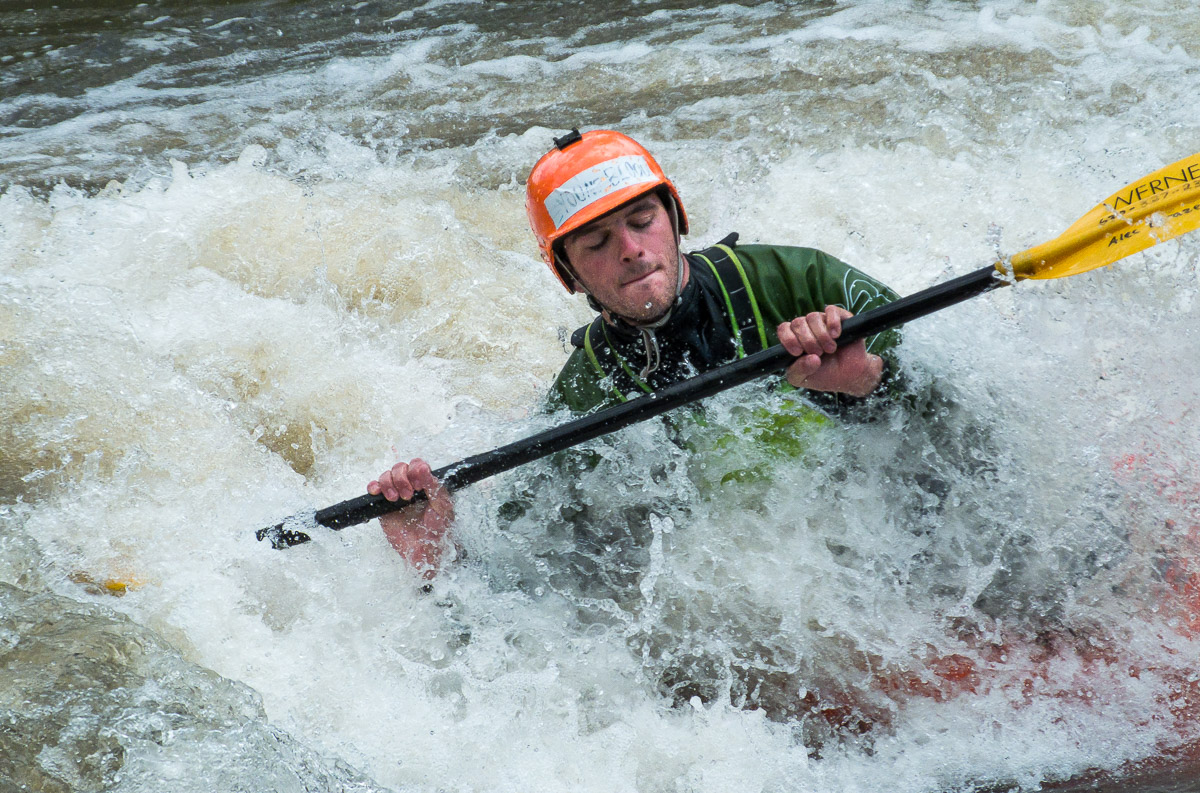 Kayaker in the Washtub of Clear Creek