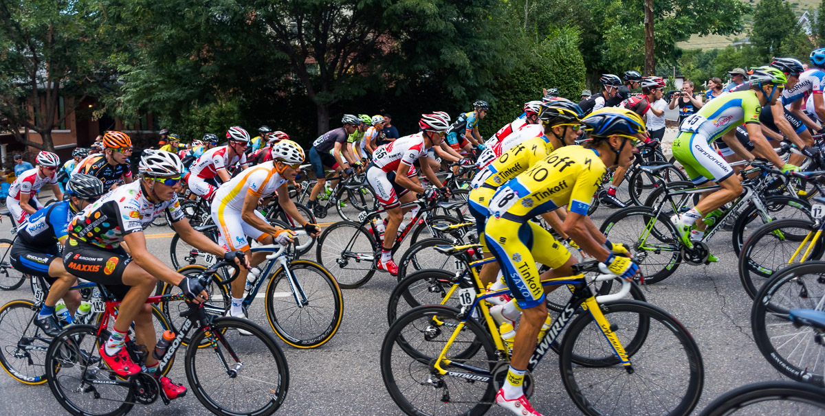 The middle of the Peloton