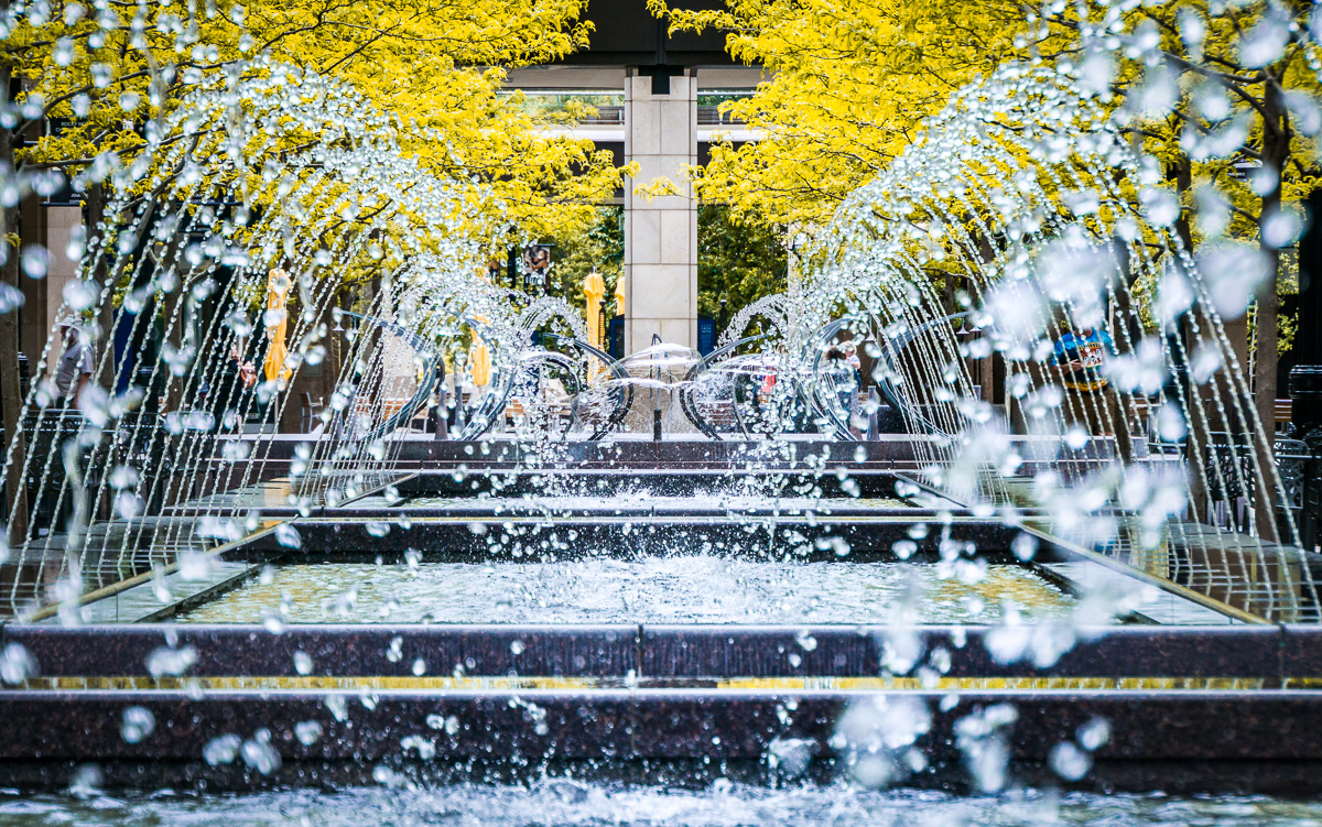 Salt Lake City Temple Market Fountain 