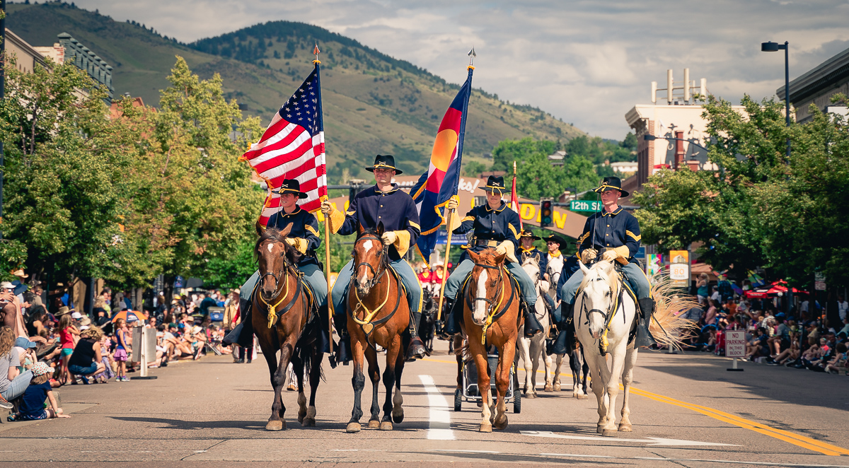 Color Guard in Golden's Parade