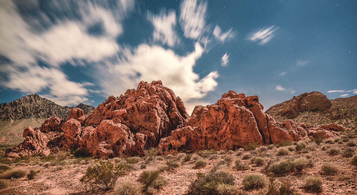 Red Rock Formations in the Nevada Desert