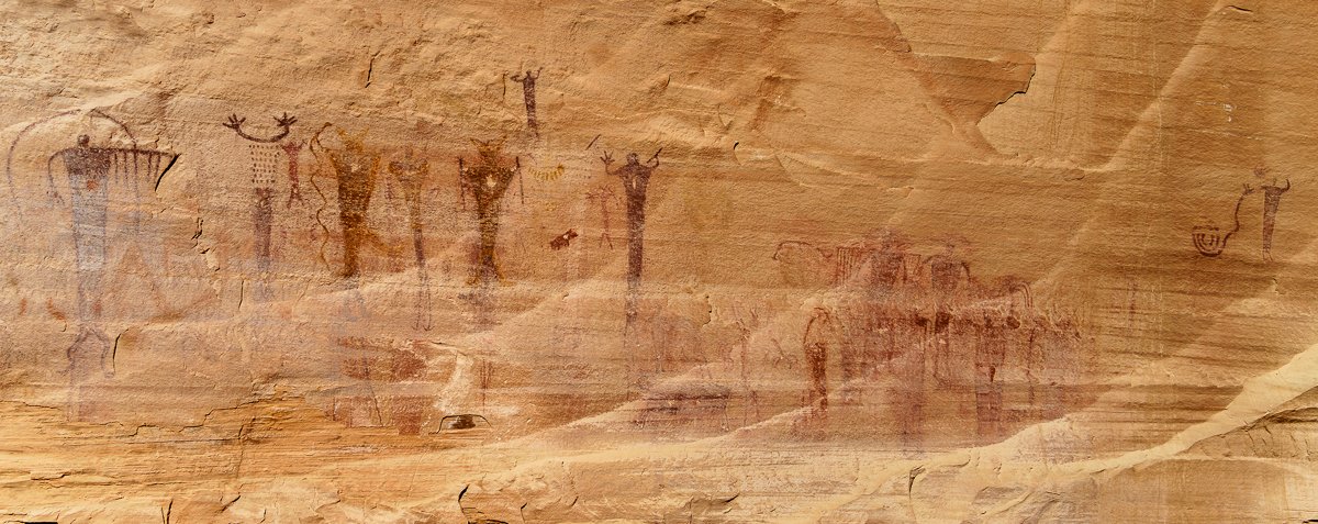 Buckhorn Wash Long Pictograph Panel