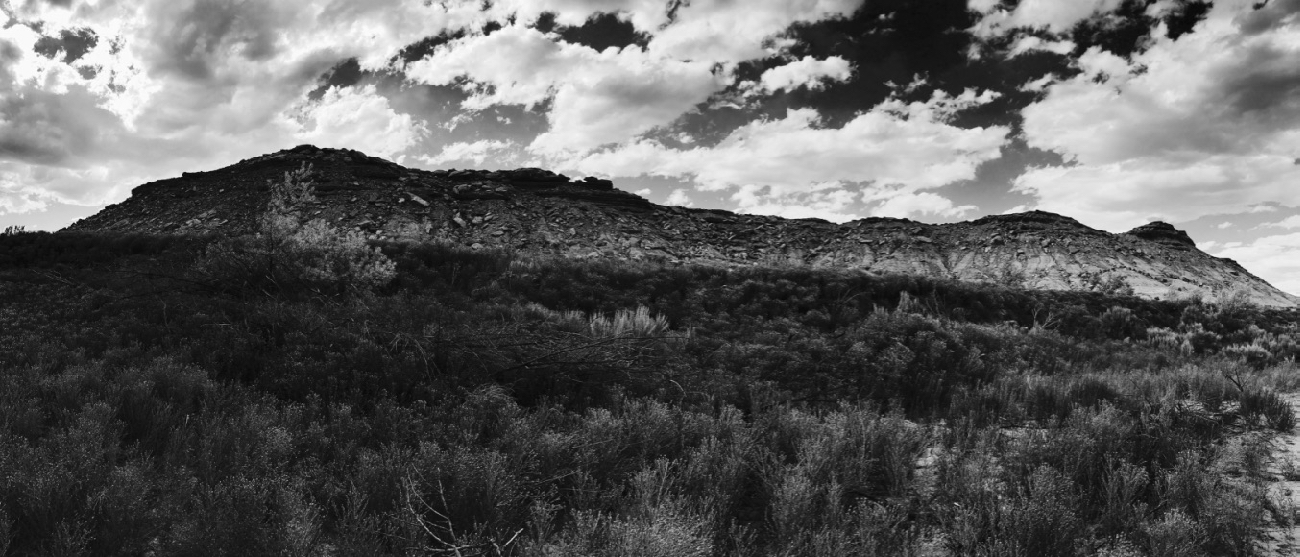 Skinwalker Ridge, as seen from Skinwalker Ranch
