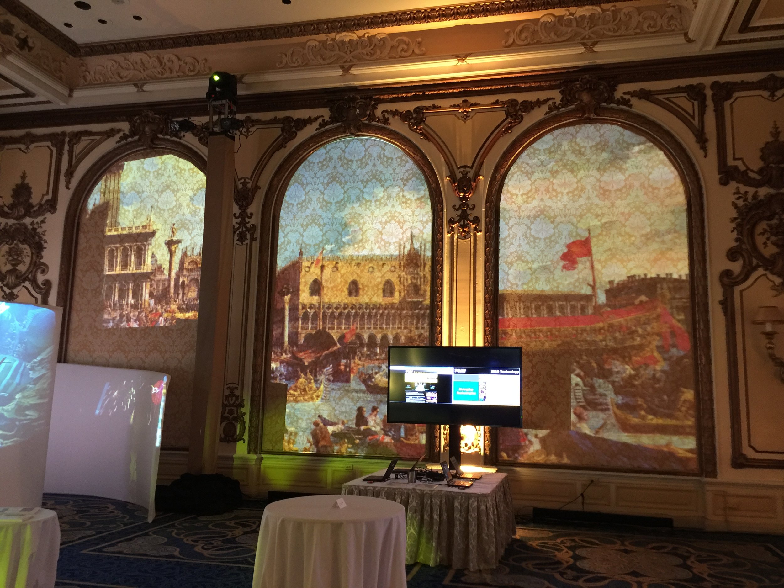 Projection Mapping Historic Venetian Room