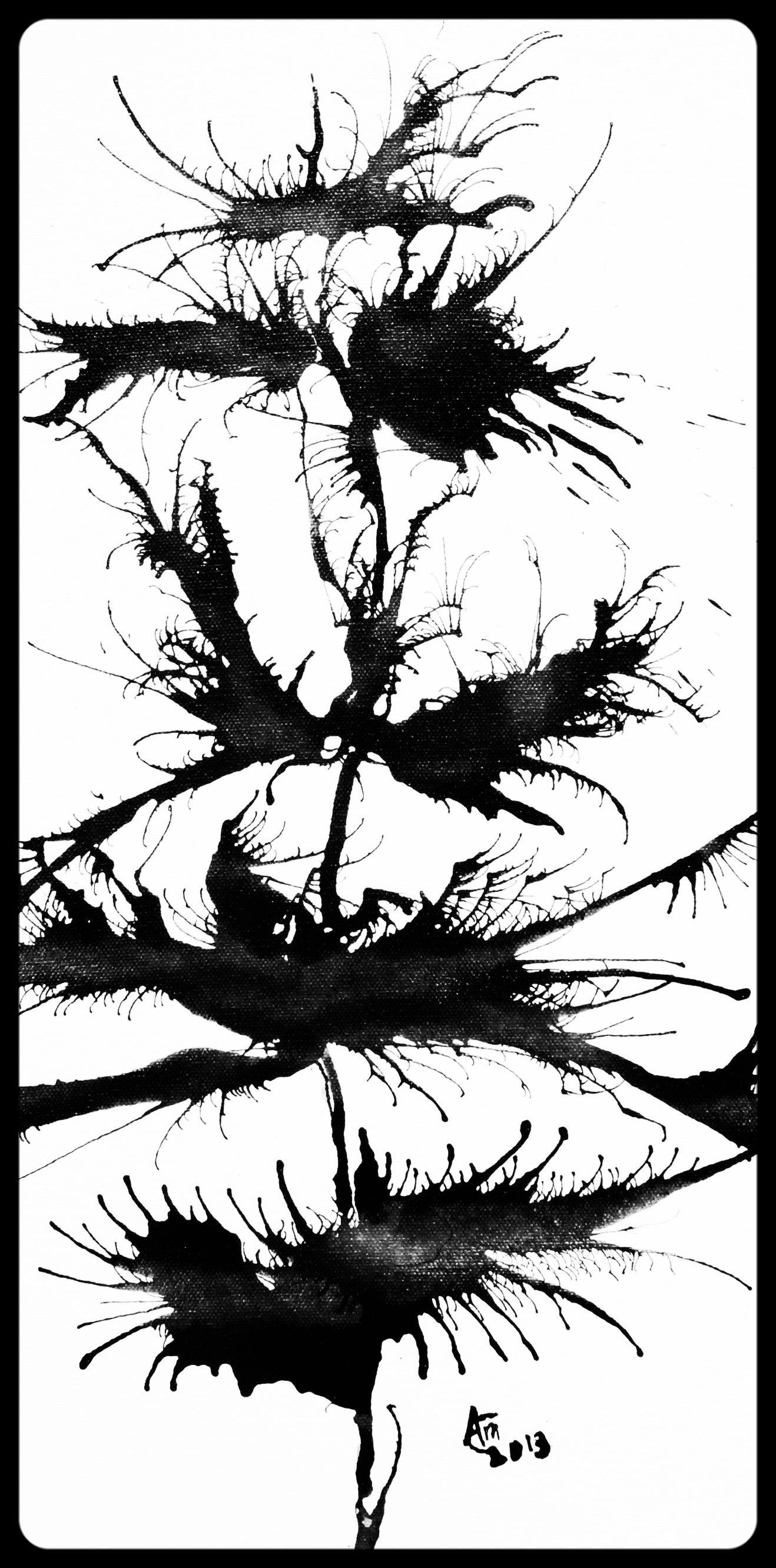 #51 Mustache Tree *SOLD*