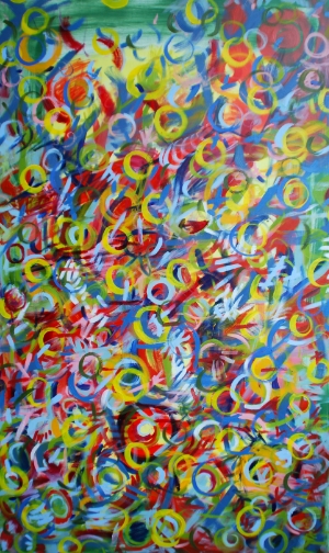 Untitled (fondly and in silliness titled "Mr Manski") 48x60" *SOLD*