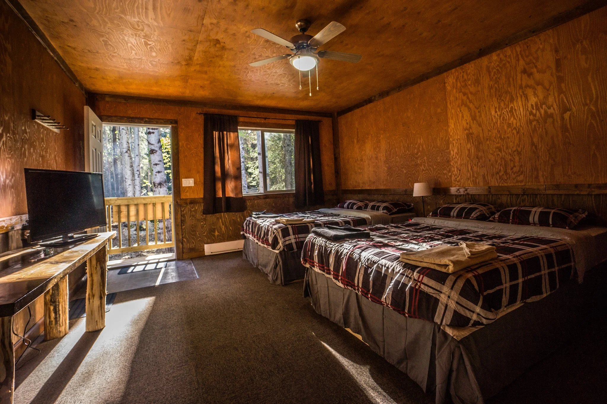 Interior of one of the cabins