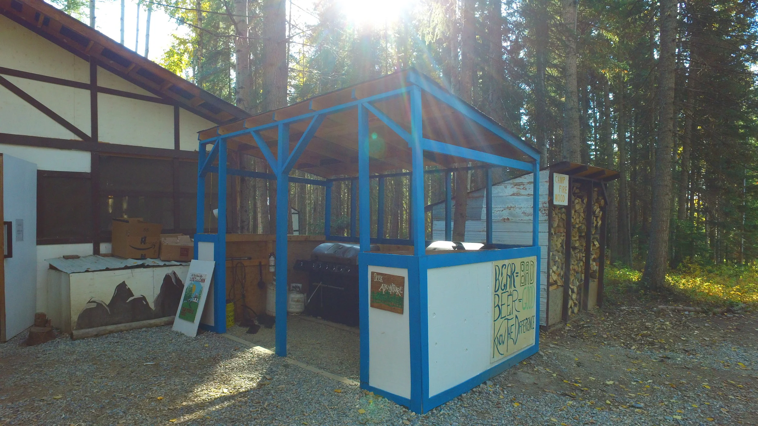 The BBQ shelter