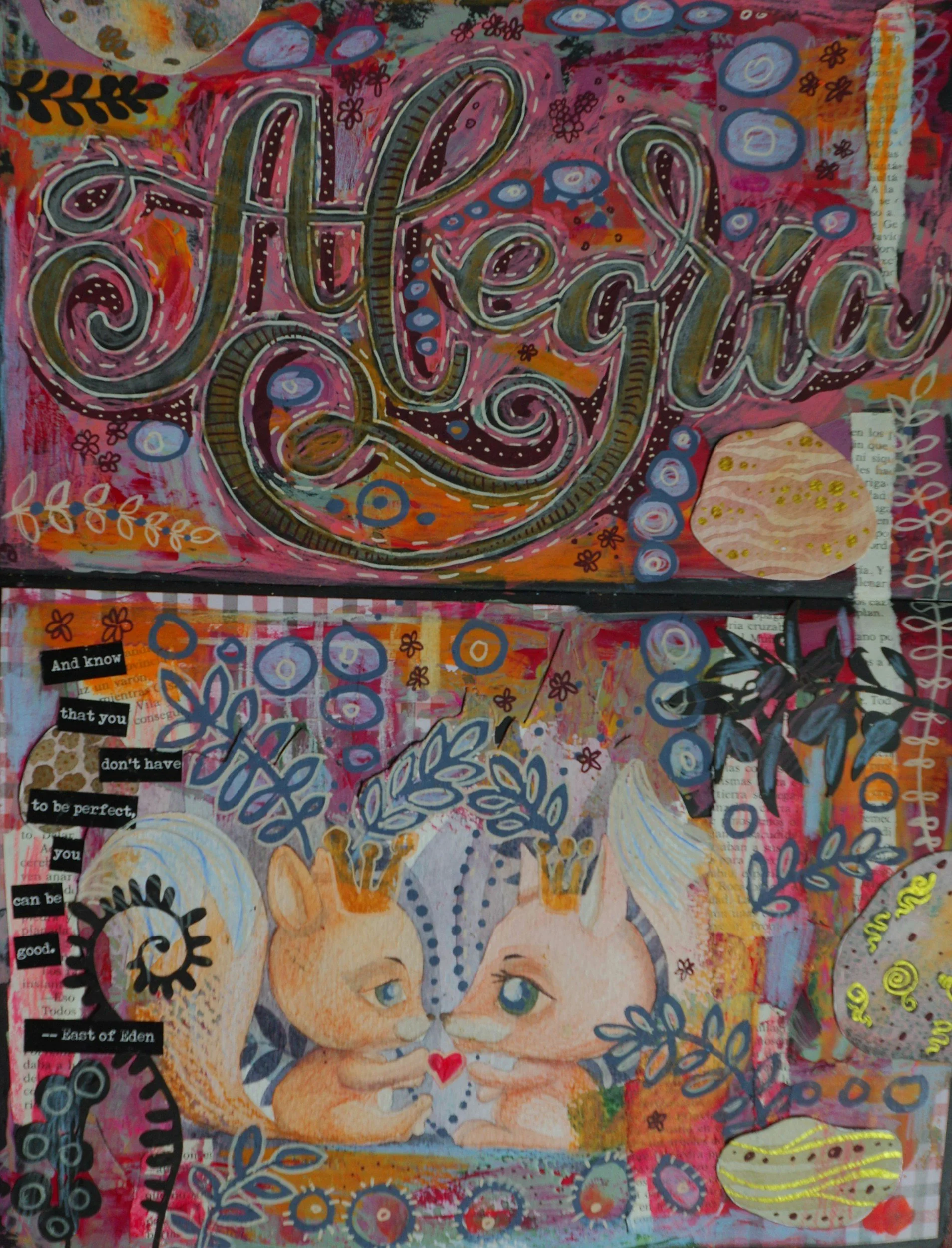 #102 Fun and playful images created to remind myself to smile and laugh.