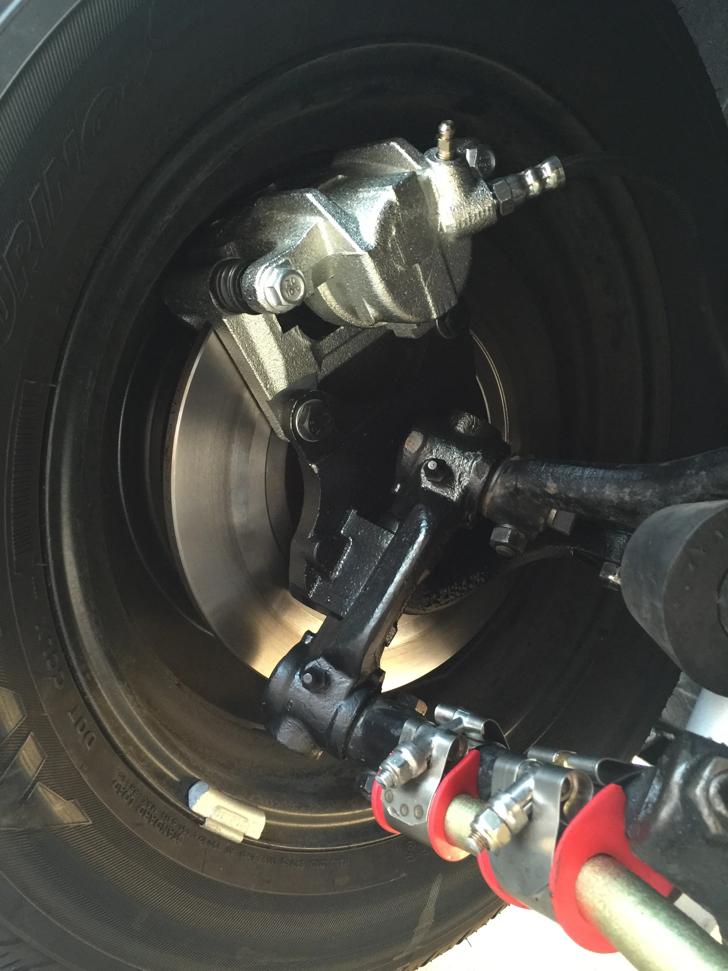  New disc brakes and front sway bar installed 