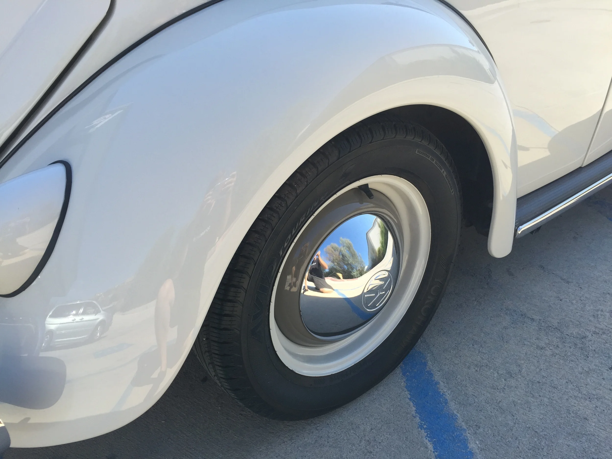  rear fender scratch repaired 