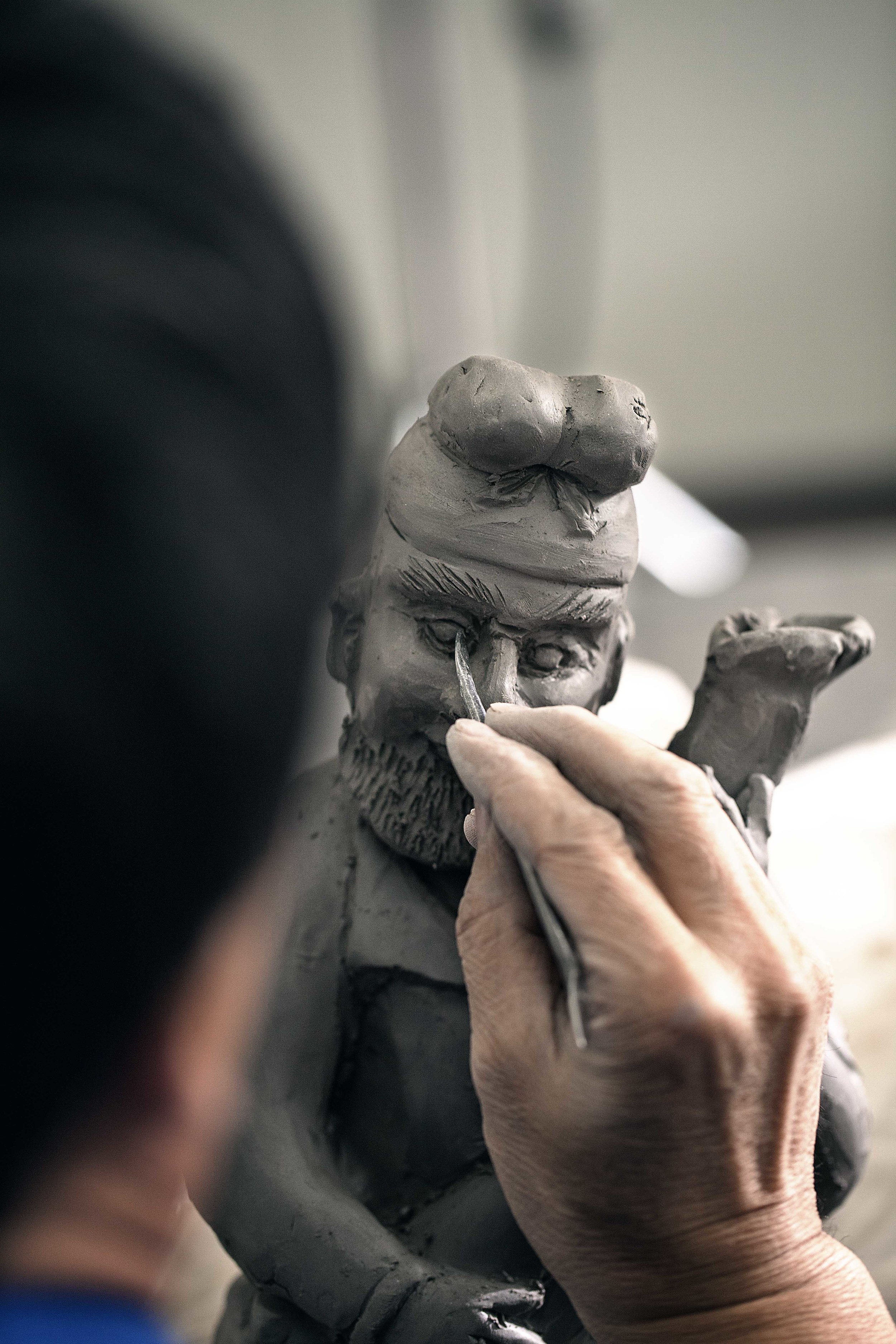 Carving the eye of The Foreigner