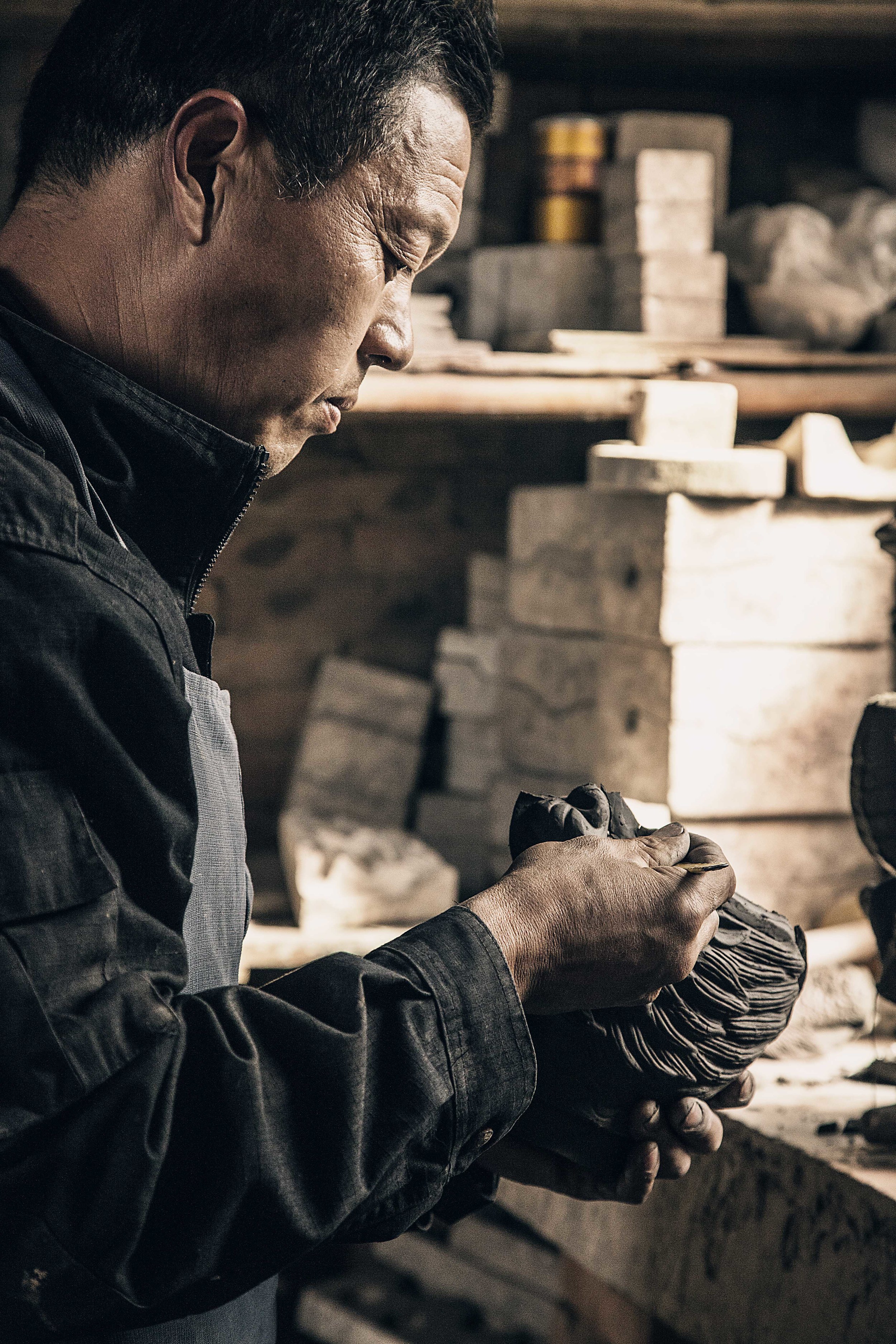 Chinese Culture Series- Mo Shifu Carving Head-