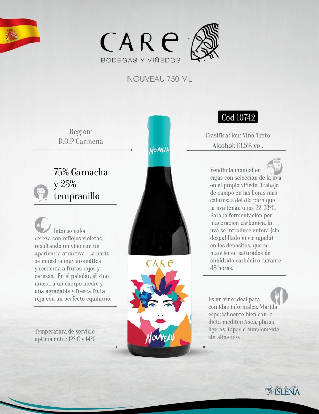 Vino Tinto Noveau, Cariñena, España