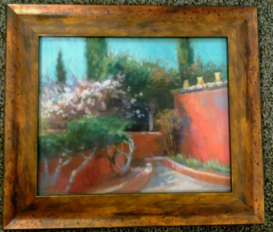 "Chili Corner" original pastel by Christine Debrosky - $385 (15" x 13")