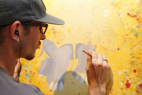 I've been drawing and painting as long as I can remember. Creativity was a common trait in my family. Some of my early inspiration came from old skateboard art, graffiti and the street art in and around San Francisco. There were some amazing things happening here in the 90's. I have spent a lot of my time traveling and opening my eyes to new cultures and ideas. I learned a lot about my creative side during those adventures. I have always returned home to the Bay Area. My studio, Small Shadow Studio has been in the same building in West Oakland for 10 years now. From graphic design, to large scale installation paintings and sculpture, I'm able to create a large spectrum of work there. The Bay Area is a great place to be a working artist. I look forward to working and living here for many years to come.