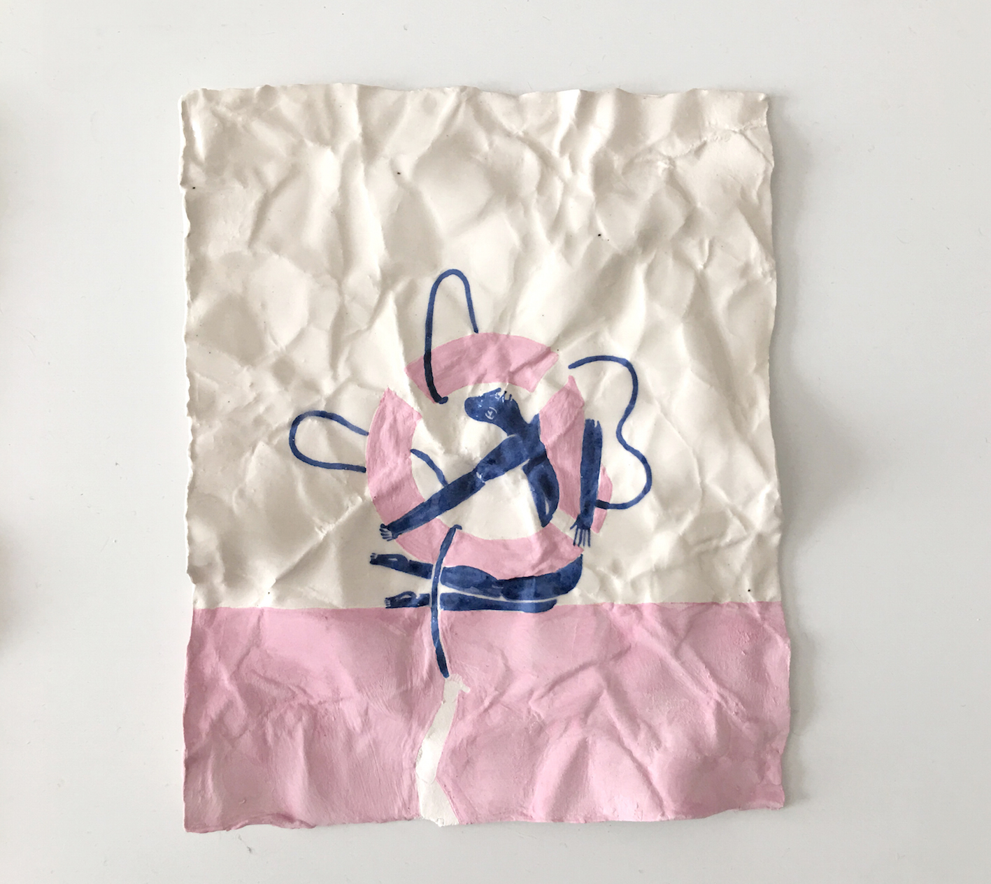 Mark Whalen, Floaters 1 , 2016, glazed ceramic, 10.2 x 12.7cm. Image courtesy of the artist and Blackartprojects