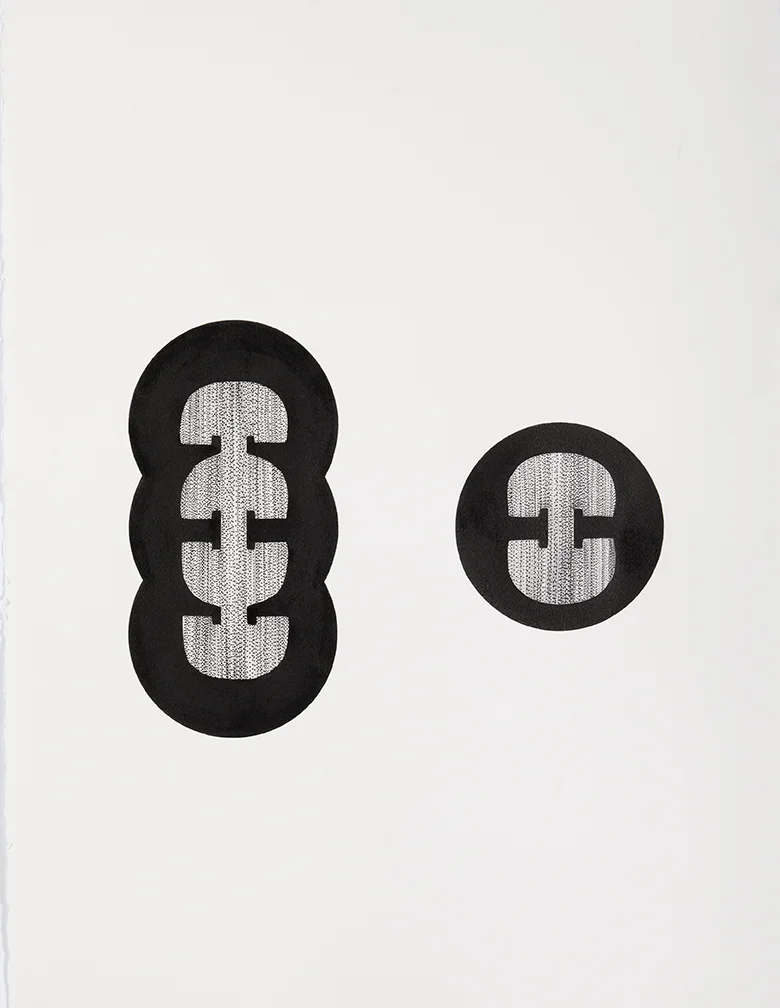 INTUIGRAMS (Seed Drawing). 2013. India ink and Sumi ink on Arches paper. 10 × 4 in