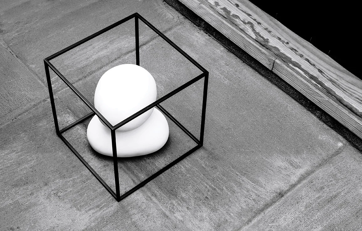 BRAIN.EGGS . 2014. Unfired porcelain, metal. 10 x 10 x 10 in
