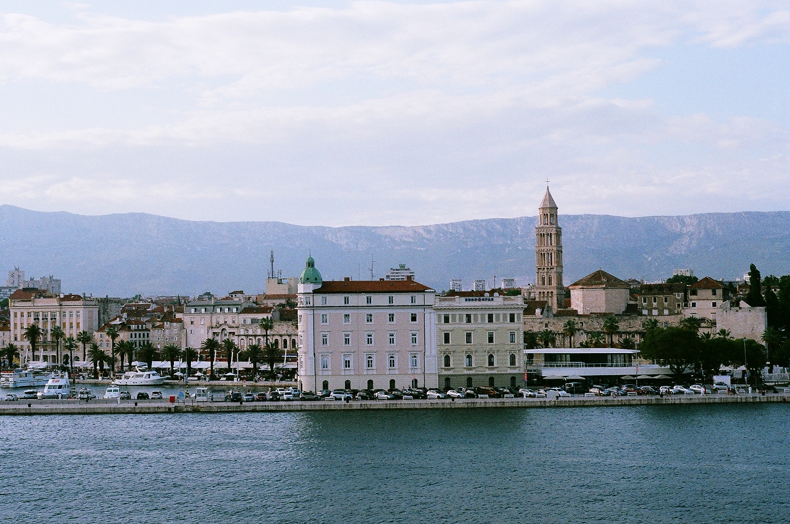 view of Split, Croatia from the ferry