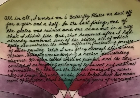 Judy Chicago's narrated china-painted plates