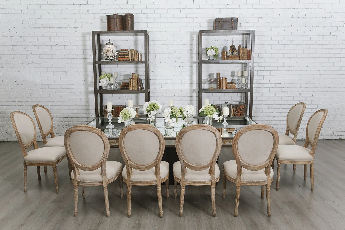 _Silla Louis XV _Mesa de Espejo Rectangular