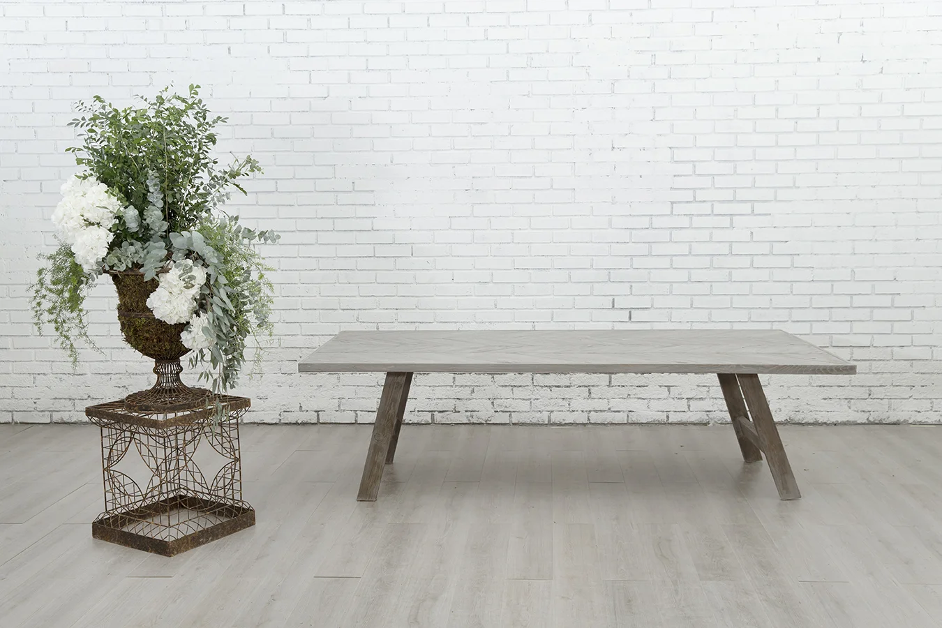 _Mesa Rectangular Gris