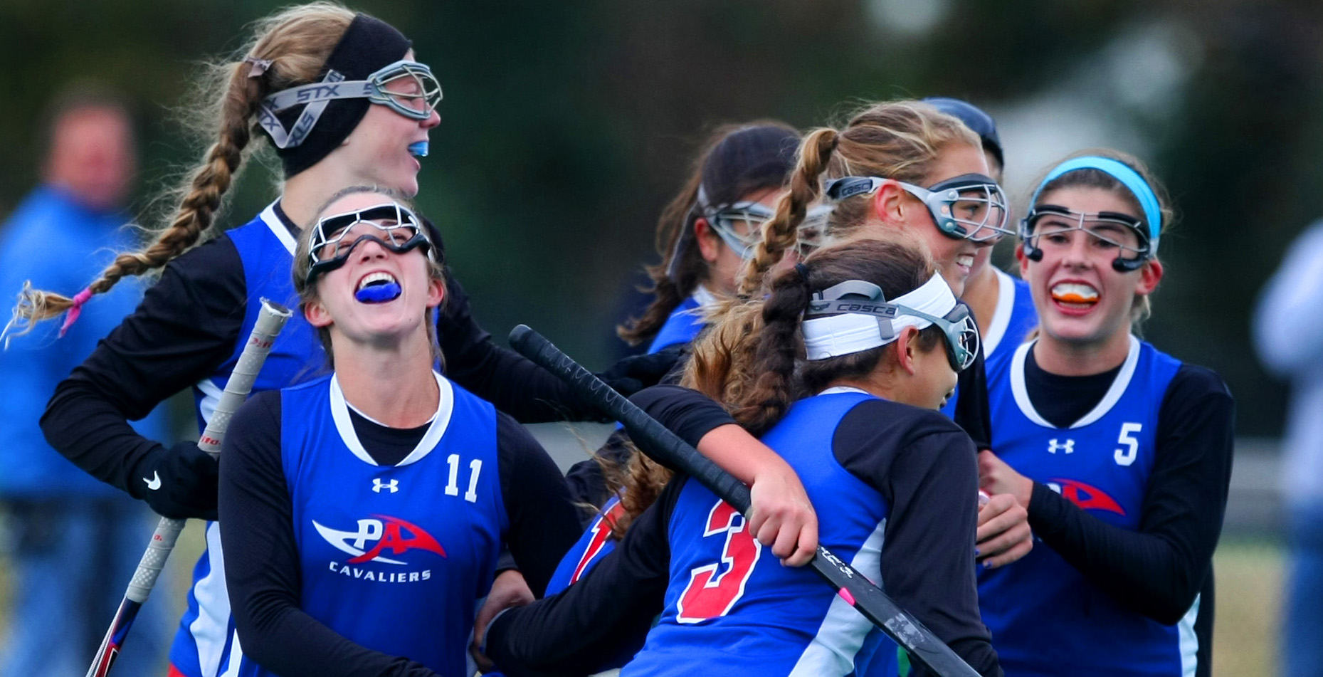 Princess Anne celebrates their 2-1 State title win over Mountain View, Saturday, Nov. 16, 2014 at the National Training Center in Virginia Beach. (Jason Hirschfeld | For The Virginian-Pilot)