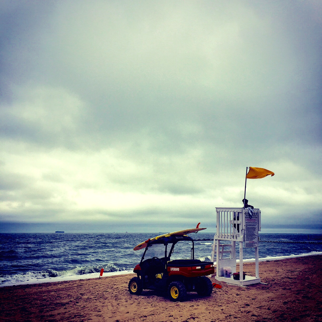 Rough surf. 