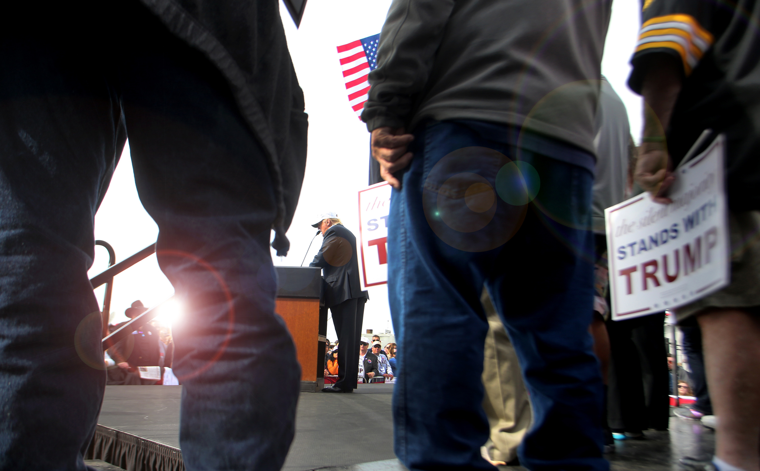 Republican presidential candidate Donald Trump speaks to supporters during a rally, Saturday, Oct. 31, 2015 in Norfolk, Va. (AP Photo/Jason Hirschfeld)